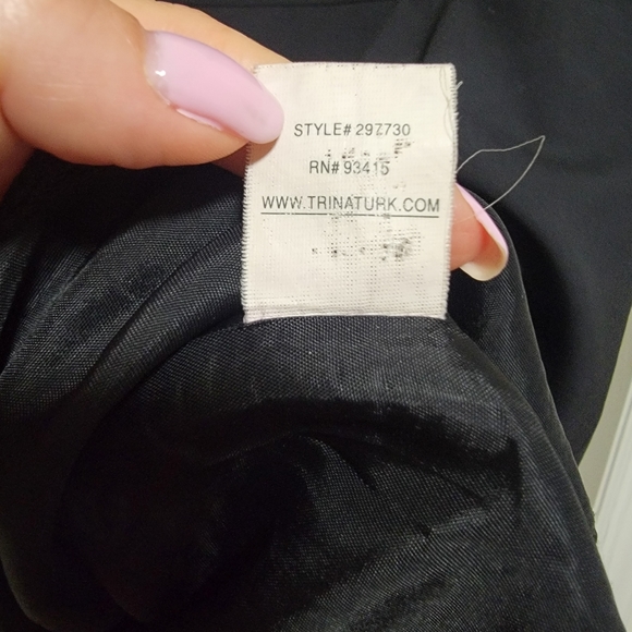 Trina Turk colorblock tweed navy black office work sheath dress sz 6 - Picture 9 of 12